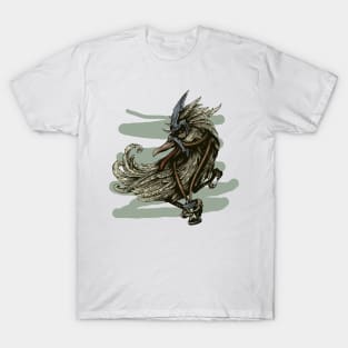 Eagle with hourglass grunge style T-Shirt